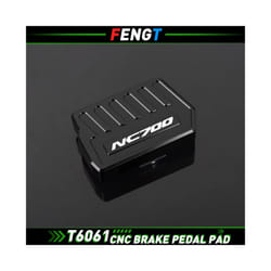 FOR HONDAÂ Motorcycle Wide Front Brake Footrest Pedal FootpegÂ Enlarge Foot Pad NC 750X 750S 700X 700s - NC700 Brake Black