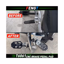 FOR HONDAÂ Motorcycle Wide Front Brake Footrest Pedal FootpegÂ Enlarge Foot Pad NC 750X 750S 700X 700s - NC700 Brake Black