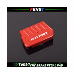 FOR HONDA Motorcycle Wide Front Brake Footrest Pedal Footpeg Enlarge Foot Pad NC 750X 750S 700X 700s - NC750 Brake Red