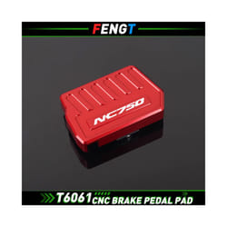 FOR HONDAÂ Motorcycle Wide Front Brake Footrest Pedal FootpegÂ Enlarge Foot Pad NC 750X 750S 700X 700s - NC750 Brake Red