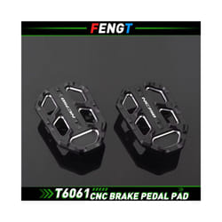 FOR HONDAÂ Motorcycle Wide Front Brake Footrest Pedal FootpegÂ Enlarge Foot Pad NC 750X 750S 700X 700s - NC750 Pedal Black