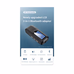 USB Bluetooth 5.0 Audio Transmitter Receiver LCD Display 3.5MM AUX RCA Stereo Wireless Adapter Dongle For PC TV Car Headphones - BT10