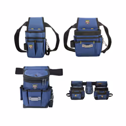 Oxford Cloth Multi-functional Electrician Tool Bag Waist Pouch Belt Storage Multi-pockets Waist Tool Bag Adjustable Belt - La ...