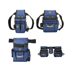 Oxford Cloth Multi-functional Electrician Tool Bag Waist Pouch Belt Storage Multi-pockets Waist Tool Bag Adjustable Belt - Large Double Uncover