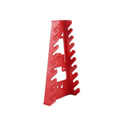 Red Wrench Organizer Plastic Wrench Organizer Tray Sockets Storage Tools Rack Sorter Standard Spanner Holders Wrench Holder - A