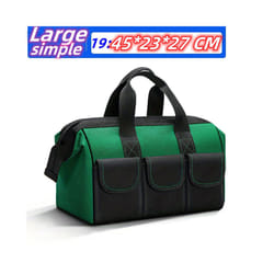 Upgrade Heighten large capacity Tool Bag Thickened 1680D Oxford Waterproofed Wear-Resistant Electrician Storage Toolkit - 19 inch Simple