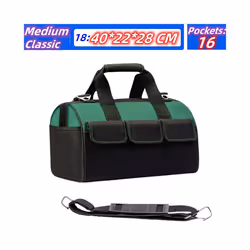 Upgrade Heighten large capacity Tool Bag Thickened 1680D Oxford Waterproofed Wear-Resistant Electrician Storage Toolkit - 18  ...