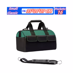 Upgrade Heighten large capacity Tool Bag Thickened 1680D Oxford Waterproofed Wear-Resistant Electrician Storage Toolkit - 16  ...