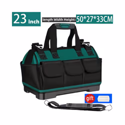 Upgrade Heighten large capacity Tool Bag Thickened 1680D Oxford Waterproofed Wear-Resistant Electrician Storage Toolkit - 23  ...