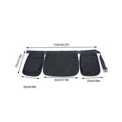 Portable Tool Belt Pouch Adjustable Waist Tool Pouch Bag Multi-function Hardware Storage Pocket for Gardening Plumbing Woodwork - XL