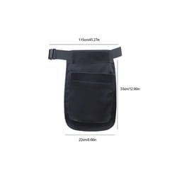 Portable Tool Belt Pouch Adjustable Waist Tool Pouch Bag Multi-function Hardware Storage Pocket for Gardening Plumbing Woodwork - S