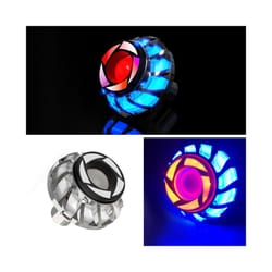 Universal Motorcycle Equipments Warning Lamp Angel Eye RGB Flashing Brake Tail Rear LED Motorbike Light Moto Accessories - Type A Colorful