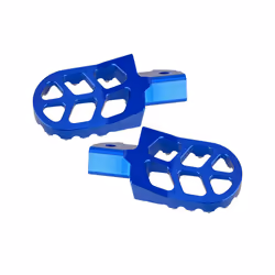 1 Pair New Blue CNC Motorcycle Wide Forged Foot Pegs Footrest Resting Pedal fit for Sur-Ron Light Bee X S Segway X160 X260