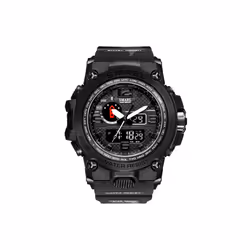 Men Sports Watches Dual Display Analog Digital LED Electronic Quartz Wristwatches Waterproof Swimming Military Watch - Camo B ...