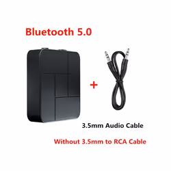 Bluetooth 5.0 Receiver Transmitter 3.5mm AUX Jack RCA USB Dongle Wireless Audio Adapter Handsfree Call For Car TV PC Headphon ...