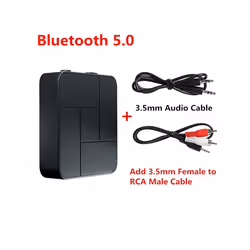 Bluetooth 5.0 Receiver Transmitter 3.5mm AUX Jack RCA USB Dongle Wireless Audio Adapter Handsfree Call For Car TV PC Headphon ...