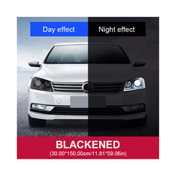 SEAMETAL Photochromic Car Headlight Protective Film TPU HD Headlamp Sticker Black/Purple Diy Auto Headlight Film Car Styling - 30cmX150cm black