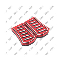 2pcs Motorcycle CNC Wide Foot Pegs Pedals Front Footrest Enlarge For Honda Rebel 500 300 CMX 2019 2020 2021 - Red