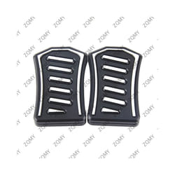 2pcs Motorcycle CNC Wide Foot Pegs Pedals Front Footrest Enlarge For Honda Rebel 500 300 CMX 2019 2020 2021 - Black