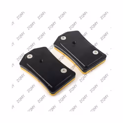 2pcs Motorcycle CNC Wide Foot Pegs Pedals Front Footrest Enlarge For Honda Rebel 500 300 CMX 2019 2020 2021 - Black