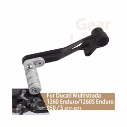 For Ducati Multistrada 950 950S 1260 1260S Motorcycle Gear Lever Adjustable Clutch Lever Shift Lever Rod Quick Shifter Silver