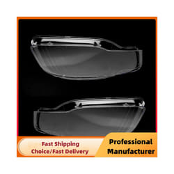 For Audi A4 B7 S4 RS4 2006 2007 2008 Front Headlight Lens Cover 1Pair Transparent Lampshade Clear Headlamp Cover Shell - 1 Pair