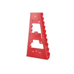 Tool Organizer Wrench Spanner Sorter Holder Wall Mounted Tray Rack Storage Organizer Household Socket Tool Plastic Storage - Red
