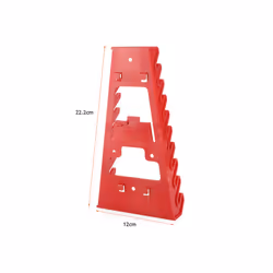 Tool Organizer Wrench Spanner Sorter Holder Wall Mounted Tray Rack Storage Organizer Household Socket Tool Plastic Storage - Red