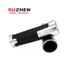 High Quality Motorcycle Accessories Handle grips handlebar grip For KYMCO DownTown 350 300i Xciting 250 CK250T 300 K-XCT - Silver