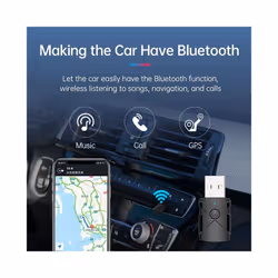 USB Bluetooth 5.2 Audio Adapter Wireless Receiver Transmitter Sound Card 3.5mm Aux Music Dongle for TV Car Speaker PC - 5 in 1 adapter