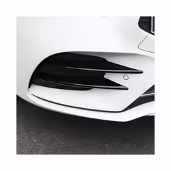 For Mercedes Benz A Class W177 V177 A180 A200 A220 A250 2018-2023+ Car Accessories Front Fog Lamp Decoration Strips Trim - Carbon Fiber