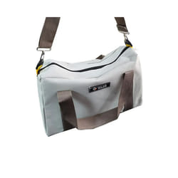 ) Large Capacity Storage Tool Bag Thickened Canvas Electrician Bag Multi-function Canvas Waterproof Heavy Duty - Grey-Shoulder Bag, 35x13x20cm (14inch