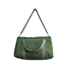 ) Large Capacity Storage Tool Bag Thickened Canvas Electrician Bag Multi-function Canvas Waterproof Heavy Duty - Green-Shoulder Bag, 46x18x24cm (18inch