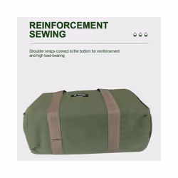 ) Large Capacity Storage Tool Bag Thickened Canvas Electrician Bag Multi-function Canvas Waterproof Heavy Duty - Grey-Portable Bag, 52x19x26cm (20inch