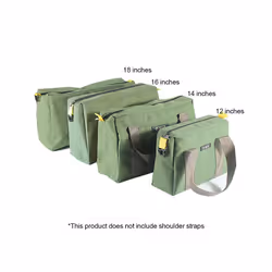 ) Large Capacity Storage Tool Bag Thickened Canvas Electrician Bag Multi-function Canvas Waterproof Heavy Duty - Grey-Portable Bag, 52x19x26cm (20inch