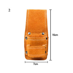 Simple Leather Tool Waist Bag Hammer Wrench Kit Holder Storage Bag Multi-functional Electrician Carpentry Tool Pouch Bag - 2
