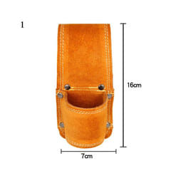 Simple Leather Tool Waist Bag Hammer Wrench Kit Holder Storage Bag Multi-functional Electrician Carpentry Tool Pouch Bag - 1