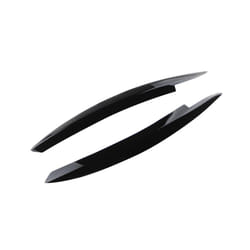 2Pcs Car Headlight Eyebrow Eyelids Stickers Trim Cover for Volkswagen VW GOLF 6 VI MK6 GTI GTR GTD 2008 - 2013 Accessories - Full black