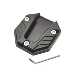 Motorcycle Kickstand Motorbike Side Kick Stand Pad Parking Plate Base Foot Extension Pad Large Foot Pad Side Stand Foot - black