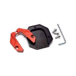 Motorcycle Kickstand Motorbike Side Kick Stand Pad Parking Plate Base Foot Extension Pad Large Foot Pad Side Stand Foot - titanium