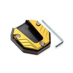 Motorcycle Kickstand Motorbike Side Kick Stand Pad Parking Plate Base Foot Extension Pad Large Foot Pad Side Stand Foot - gold