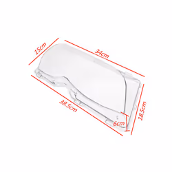 Car Front Headlight Lens Cover + Headlight Cover Strips For BMW E46 318i 320i 4-Doors 2002-2005 Lampshade Transparent Lamp - Only Headlight Cover
