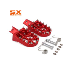 Motorcycle Aluminum Foot Pegs Footpeg Pedals FootRest For HONDA CRF50 CRF70 CRF110 XR50 XR70 XR110 Most Chinese Pit Dirt - Red