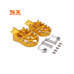 Motorcycle Aluminum Foot Pegs Footpeg Pedals FootRest For HONDA CRF50 CRF70 CRF110 XR50 XR70 XR110 Most Chinese Pit Dirt - Red