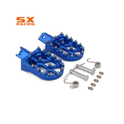 Motorcycle Aluminum Foot Pegs Footpeg Pedals FootRest For HONDA CRF50 CRF70 CRF110 XR50 XR70 XR110 Most Chinese Pit Dirt - Blue