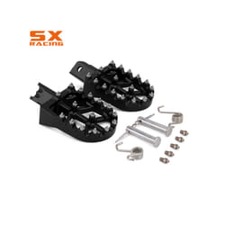 Motorcycle Aluminum Foot Pegs Footpeg Pedals FootRest For HONDA CRF50 CRF70 CRF110 XR50 XR70 XR110 Most Chinese Pit Dirt - Black