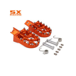 Motorcycle Aluminum Foot Pegs Footpeg Pedals FootRest For HONDA CRF50 CRF70 CRF110 XR50 XR70 XR110 Most Chinese Pit Dirt - Orange