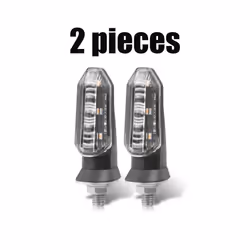 8mm Mini Motorcycle LED Turn Signal Lights Amber Flashing Light Blinker Turn Signal lamp 12V Moto Indicator Lamp Accessories ...