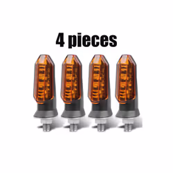 8mm Mini Motorcycle LED Turn Signal Lights Amber Flashing Light Blinker Turn Signal lamp 12V Moto Indicator Lamp Accessories ...