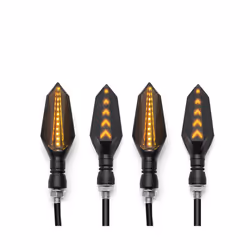 New Indicator Light Motorcycle Flasher LED Turn Signal Lights Lamp For KAWASAKI Z900 Z650 Z800 NINJA 250 300R 300 Z250 Z300 - 1pair Yellow-Yellow
